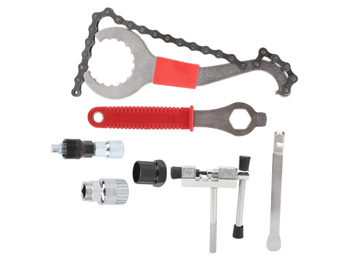Kit De Herramientas De Reparación De Bicicletas De 7 Piezas Para Desmontar El Manillar Y La Palanca De Cambios - Acero Duradero