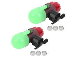 2 Juegos De Alarmas Para Cañas De Pescar Con Sensor De Luz Led Para Pesca Nocturna Sensible.