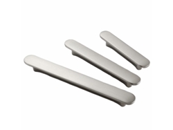 Mango para cajón de cocina, 2 unidades, acero inoxidable, color plata, 128 mm