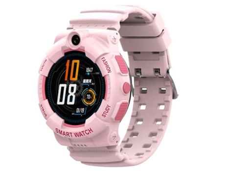 Smartwatch Y01 Infantil 4G Video Llamada de voz Teléfono inteligente Histórica Muñeca Lectura de huellas dactilares Impermeable Rosa