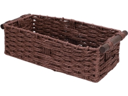 Cesta de papel higiénico de cuerda hecha a mano, cesta decorativa para papel higiénico, Gokoco