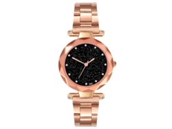 Reloj Unisex De Cuarzo Con Brazalete De Acero, Estilo Casual, D03-g, Oro Rosa.