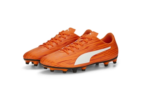 Botas de fútbol Unisex para Fútbol PUMA Rapido Iii Fg Naranja (40)
