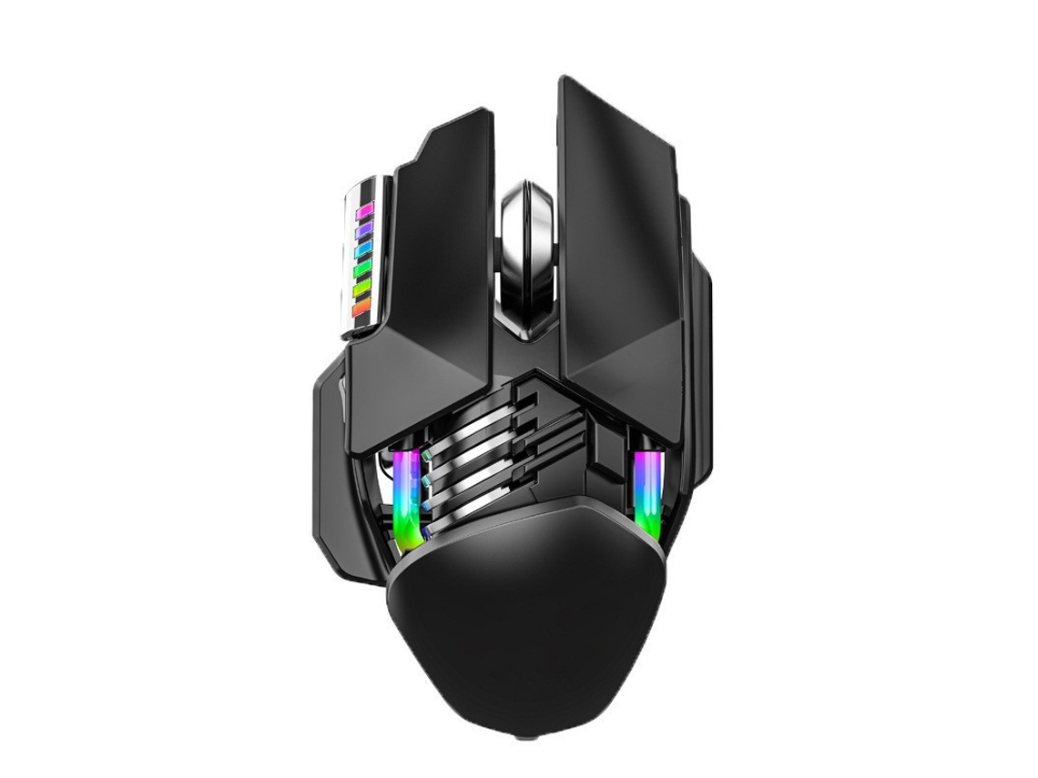 Ratón inalámbrico para juegos Yizhood M7 RGB USB 2.4G, 3200 DPI, 7 botones programables, color negro
