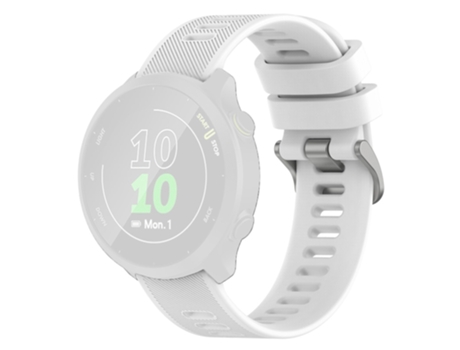 Correa de Silicona textura de sarga para Samsung Galaxy Watch 5 40mm/44mm/Watch 5 Pro 45mm/Watch4 40mm/44mm/Watch4 Classic 42mm - blanco