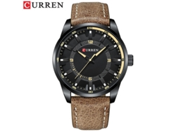 Reloj De Pulsera Para Hombre, De Estilo Formal, Con Correa De Cuero, Esfera Grande Y Un Diseño Sencillo E Informal.