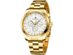 Reloj analógico de cuarzo para hombre, resistente al agua, calendario, cuerda automática, reloj de pulsera con cinturones