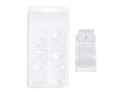 Kit De Arte De Unhas Com 100 Pontes De Unhas Falsas Em Diferentes Tamanhos E Clip Fixador Transparente