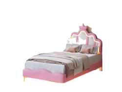 Cama infantil, estructura tapizada, requiere montaje, cama 7, 90x200cm-c