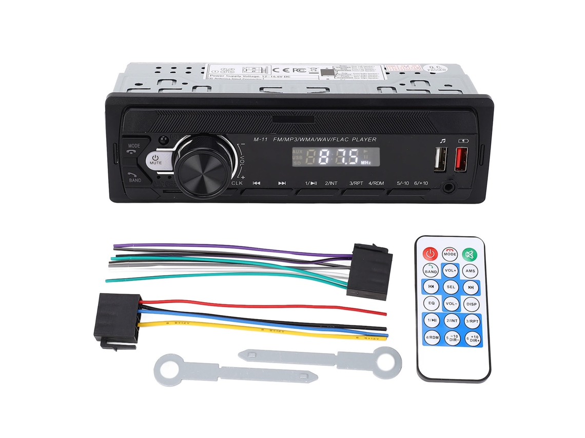 Kit De Receptor Estéreo Para Coche, Din Simple, Reproductor Mp3, Usb, Bluetooth 5.0, Am, Control Remoto, 12 V