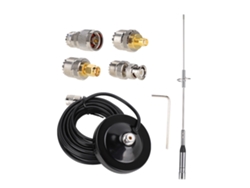 Antena UV Walkie BNC de doble banda de 39,5 cm