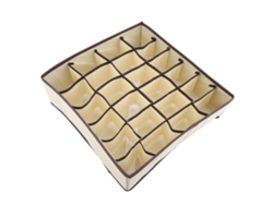 Organizador de cajones, divisor, plegable, organizador de cajones de tocador, 24 compartimentos, cajas para calcetines y lencería, tejido transpirable