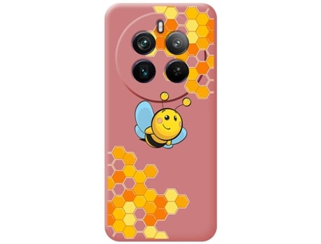 Funda Diseño Abeja para Realme 12 Pro 5G / 12 Pro Plus 5G TUMUNDOSMARTPHONE Silicona Líquida Rosa
