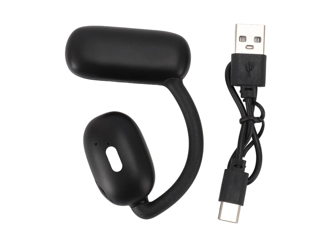 Auriculares Deportivos Abiertos V21 Con Carga Rápida, Sonido Estéreo, Bluetooth, Tpu, Tamaño Pequeño, Para Android, Color Negro, En Caja.