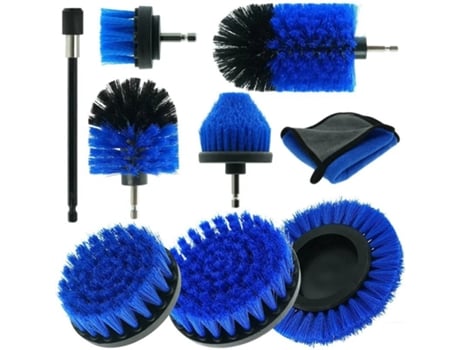 Juego de accesorios para brochas de taladro de 9 piezas