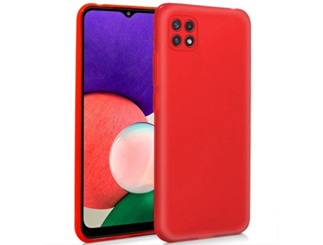 Carcasa Samsung A22 5G COOL Silicona Rojo