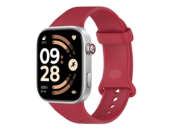 Bracelete Para Redmi Watch 6 / 5 / 4 - Silicone Respirável - Cor Sólida Vermelha