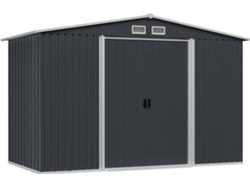 Cobertizo VIDAXL Antracita Acero (257x205x178 cm)