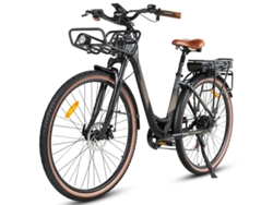 La bicicleta eléctrica Samebike RS-A07 de 28 pulgadas tiene un motor de 500 W y 36 V y una batería de 13 Ah.