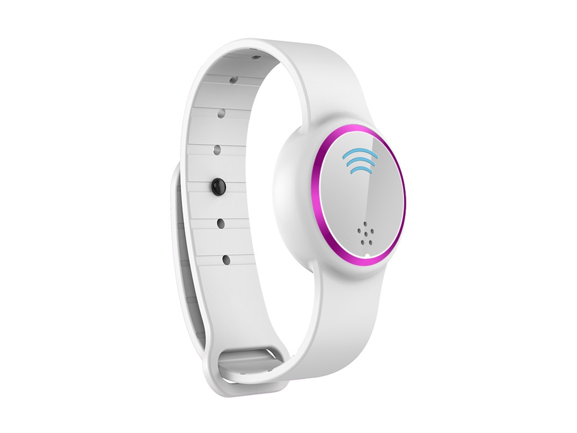 Pulsera Repelente Ultrasónica, Con Carga Usb, Para Uso En Interiores Y Exteriores (blanco/morado) Czhhmart