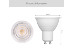 Rebe-bombilla Led Gu10 6w Ac180-240v Lámpara De Foco Para Hogar Ahorro De Energía