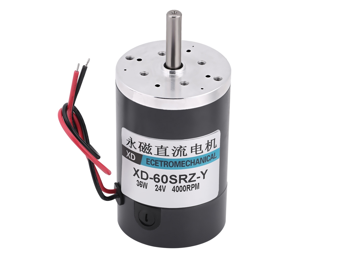 Motor De Cc De Alta Velocidad De 36 W Con Alto Par, 4000 Rpm, 24 V, Con Imán Permanente.
