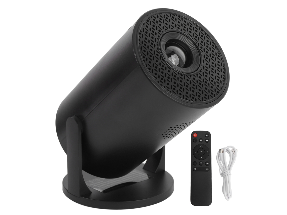 Projetor Portátil 1080p Com Wireless Fidelity Ajustável 270° Para Filmes Tv Sticks Smartphone Android