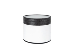 Pantalla Sobremesa Cloe Blanca/madera Negra E14 (ø17x17x14cm)