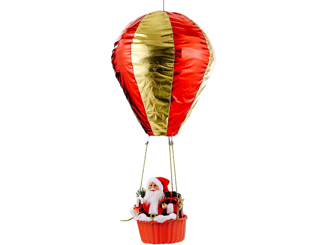 Entrega especial Globo de Papá Noel con luces cálidas RNEMITERY