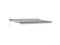 Vidaxl Toldo Retráctil Eléctrico Gris Claro Y Antracita 4 X 2 M