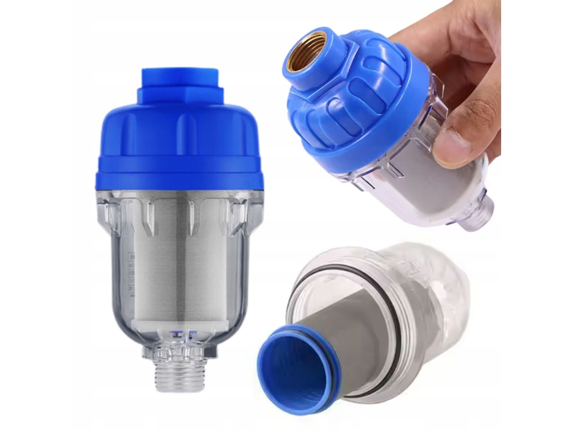 Filtro Aquasafe Proclear de 1/2'' – Acero inoxidable | Rosca interna y externa de 1/2'' | Reutilizable