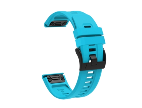 Correa de Silicona 26mm hebilla de liberación rápida para Garmin Fenix 7X - azul cielo