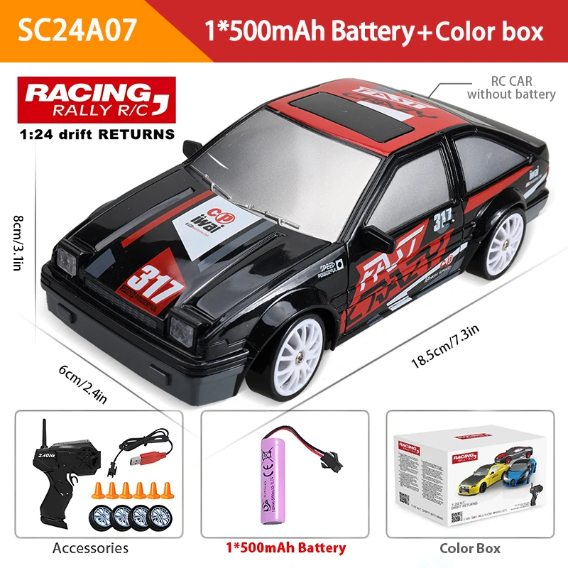 Mini Coches Rc Eléctricos Turbo Racing, Drift 4wd, Velocidad 15km/h, Juguete Divertido Para Adultos Y Niños. Aeuzwr