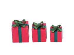 3 Mini Cajas De Regalo Simuladas, Accesorio De Artesanía Superior, Para Casa De Muñecas 1:12