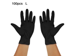 100 Guantes De Nitrilo Desechables Sin Polvo Para Exámenes Médicos E Industriales.