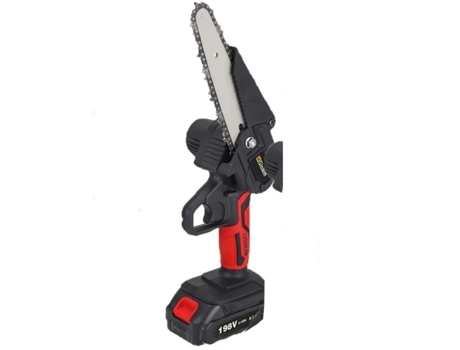 Sierra Eléctrica Inalámbrica para Madera GISAM 1500W-88V/198Vf Incluye 2 Baterías y Cargador (Rojo)