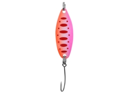 Señuelos De Pesca Trout Blinkers Con Cucharas De 3,5 G/3,4 Cm, Color Naranja Y Rosa Punteado.