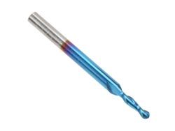 Fresa CNC de acero de tungsteno con 4 tubos, corte de 4 mm y dureza HRC55
