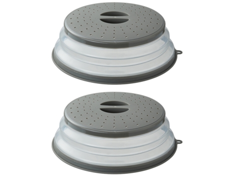 2 uds. Cubierta plegable para salpicaduras de microondas para alimentos, apta para lavavajillas, cubierta para placa de microondas con ventilación ...