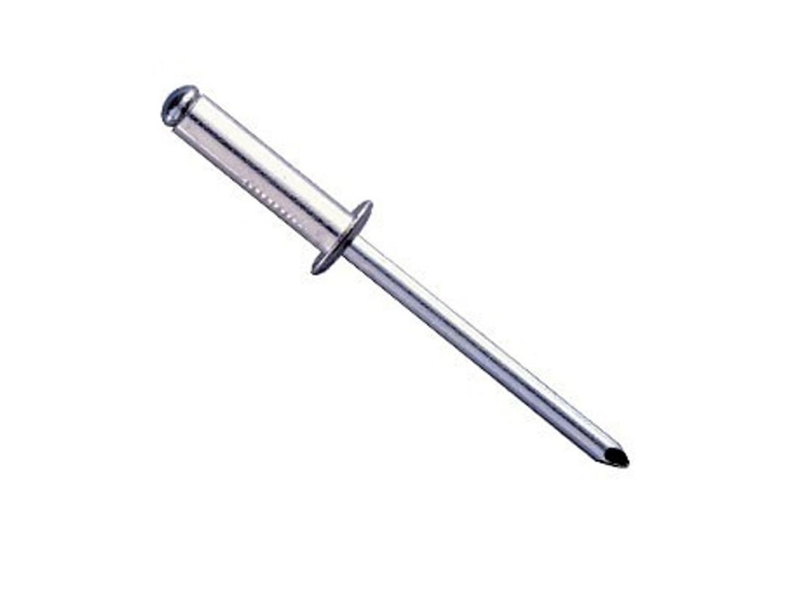 Remache Aluminio Cabeza Alomada Largo 30mm Ø Rosca Chapa 6mm