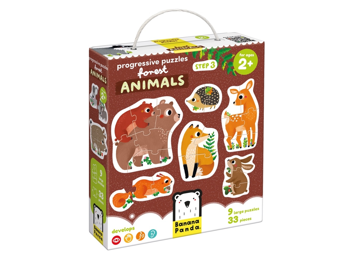 PROGRESSIVE FOREST ANIMALS - PUZZLE