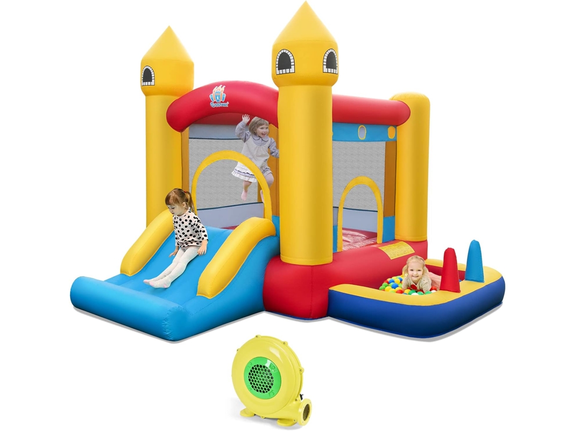 Castillo Hinchable con Tobogán, Castillo Inflable para Niños con ...