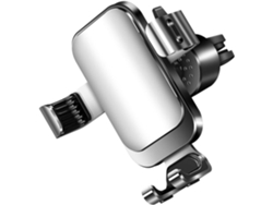 Soporte metálico para celular con base antideslizante para salpicadero y rejilla de ventilación, compatible con smartphones, estable para usar en el coche. Jortmrd