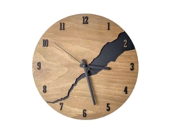 Reloj de pared de resina europeo silencioso para sala de estar, hotel y restaurante.