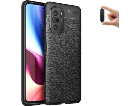 Carcasa y Soporte Xiaomi Poco F3 Rugged Leather Negro