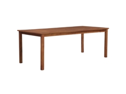 Mesa de Jardín LOVELY HOME Comedor Madera de Acacia Maciza (200 x 100 x 74 cm)