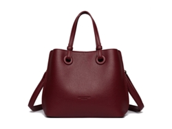 Bolso bandolera para mujer, bolso de hombro de piel vegana, con correa ajustable para el hombro, rojo Siurn