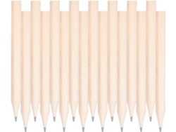 Paquete De 200 Minilápices Cortos Redondos Hb Preafilados De Madera Natural Para Oficina Y Escuela.