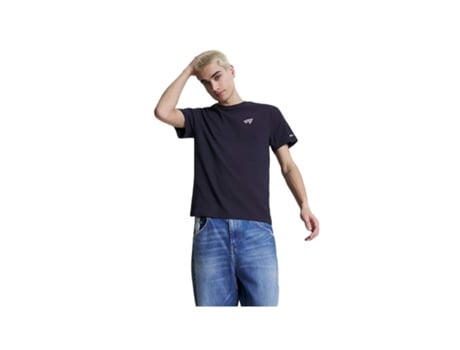 Camiseta TOMMY JEANS Algodón para Hombre (XL - Negro)