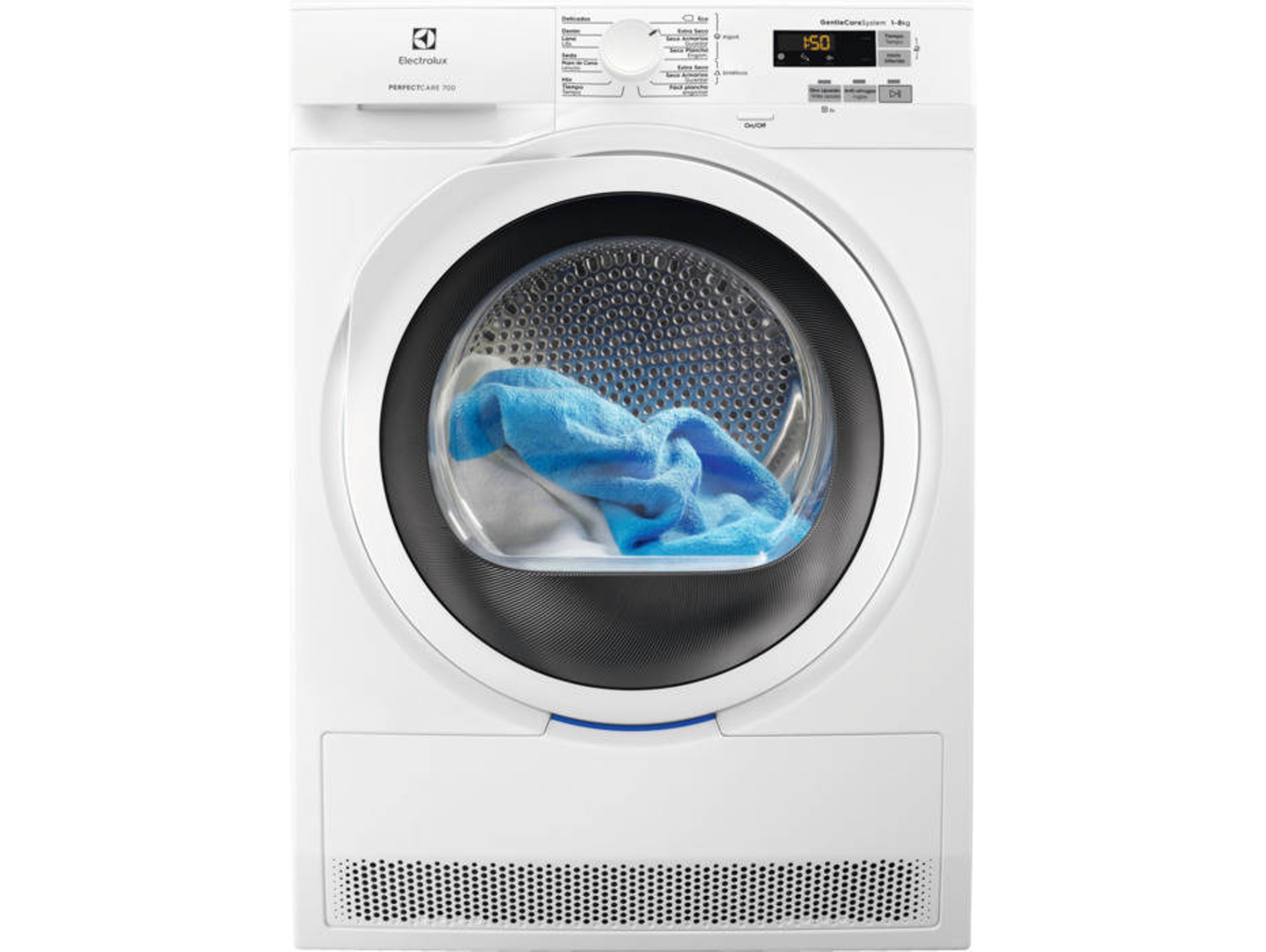 Secadora Electrolux Ew7h5825ib 8 kg bomba de calor gentlecare sensicare clase a++ ew7h5825i 8kg blanco